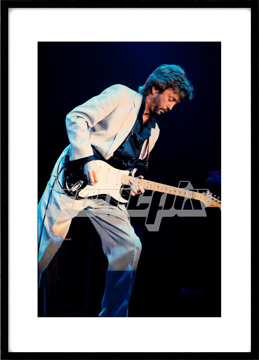 ERIC CLAPTON - performing live on Behind The Sun Tour at the Hallenstadion Zurich Switzerland - 24 Oct 1985. Photo: © Alex Solca/IconicPix