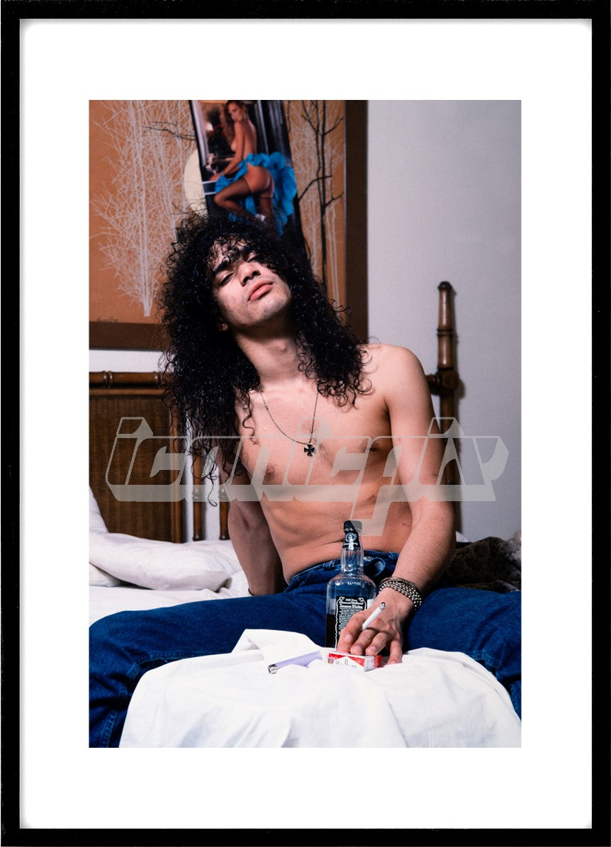 GUNS N' ROSES - Slash - 1988. Photo credit: Alex Solca/IconicPix