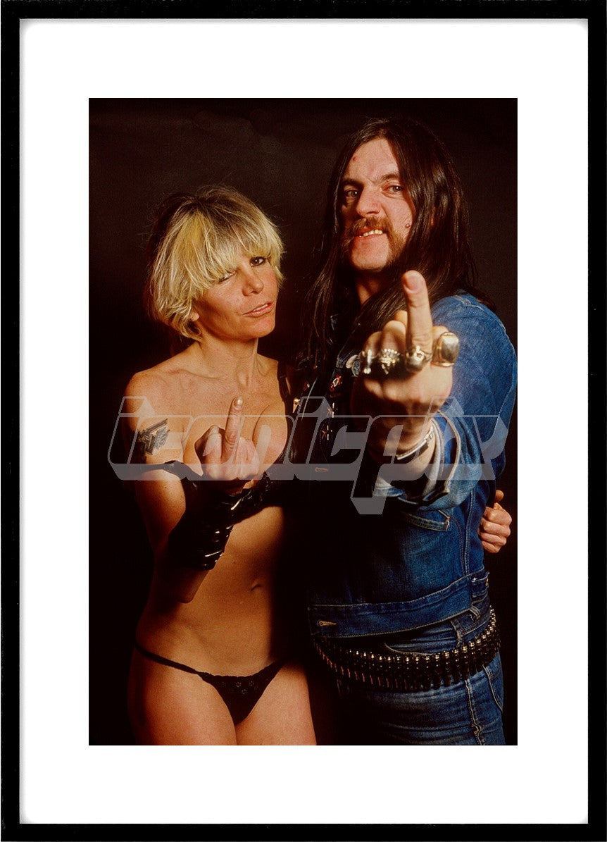 Motorhead - Lemmy Kilmister and Wendy O Williams of the Plasmatics - photographed in London UK - 1982. Photo credit: Ray Palmer Archive/IconicPix