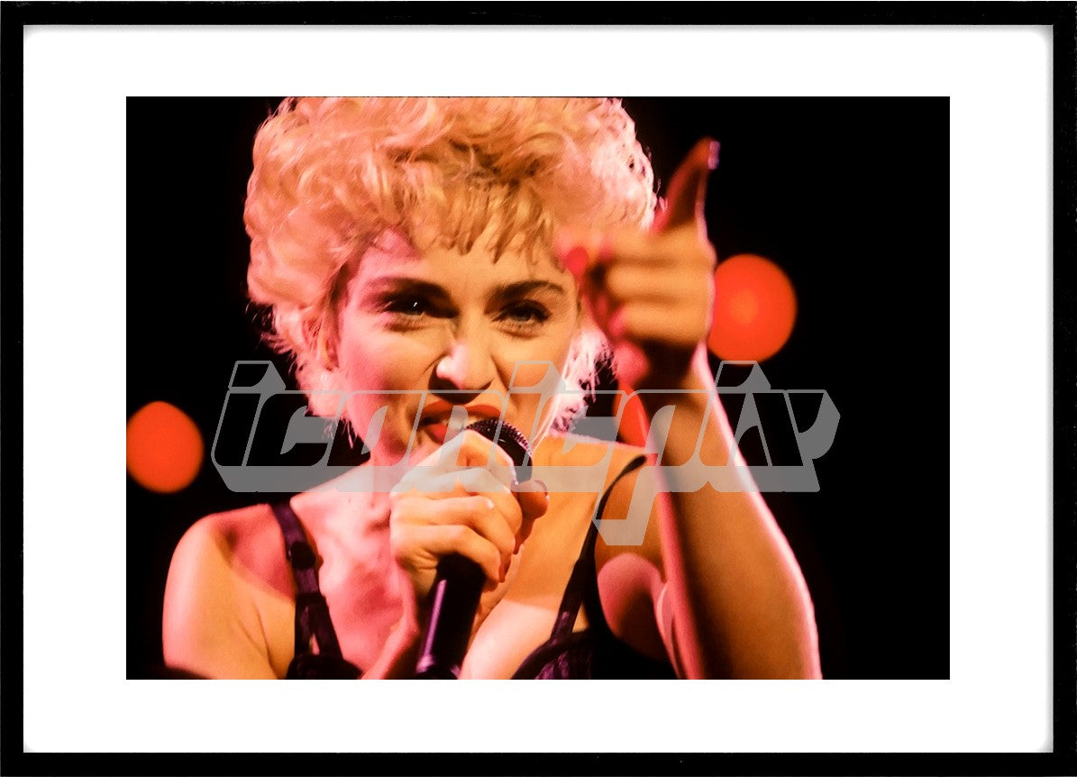 MADONNA - performing live on the Who's That Girl Tour at Anaheim Stadium, Anaheim, California USA - 18 July 1987. Photo: © George Chin/IconicPix