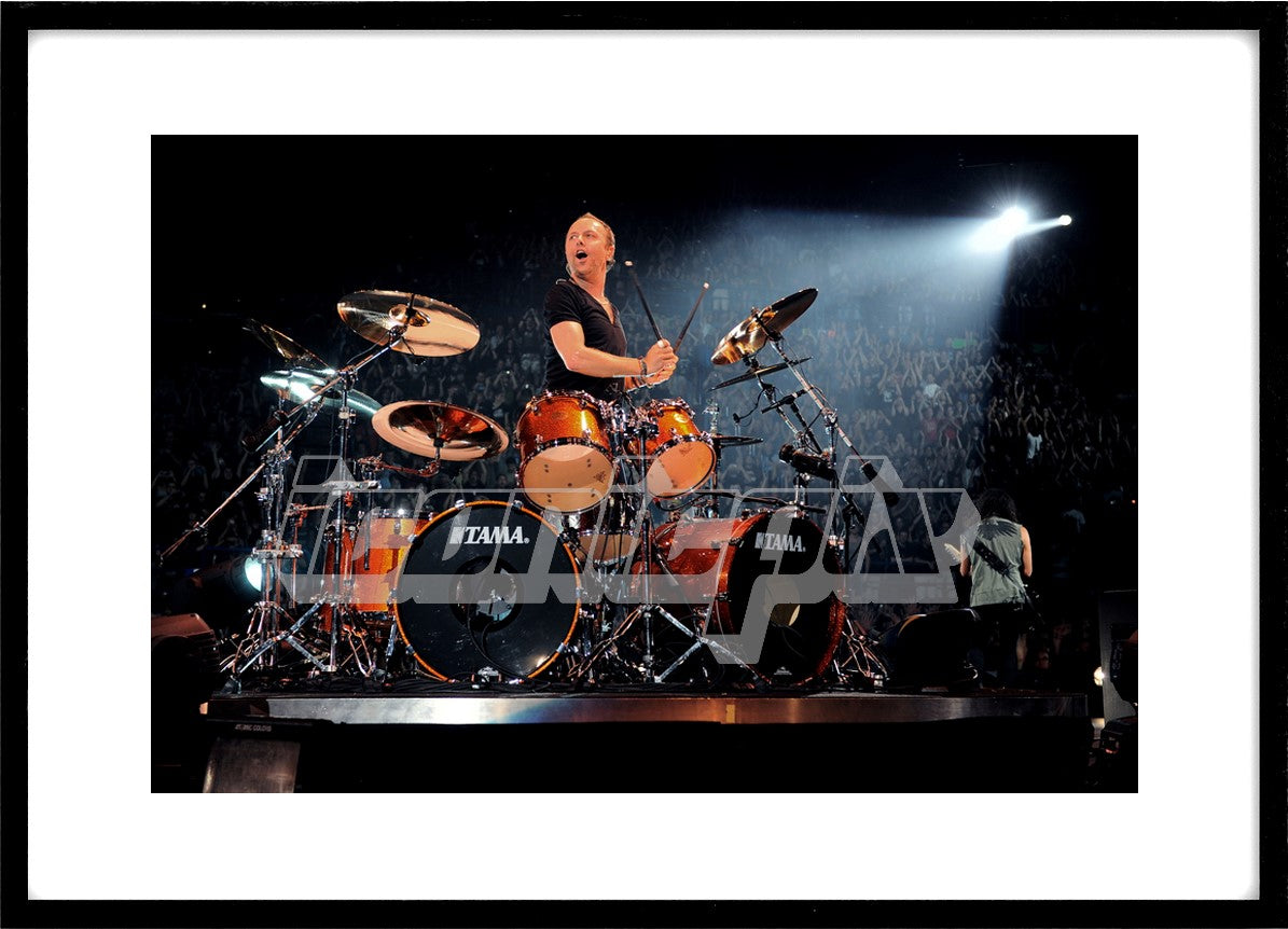METALLICA - Lars Ulrich prforming live on the World Magnetic Tour at the Mediolanum Forum di Assago, Assago Italy - 22 Jun 2009. Photo: © Fabio Diena/IconicPix