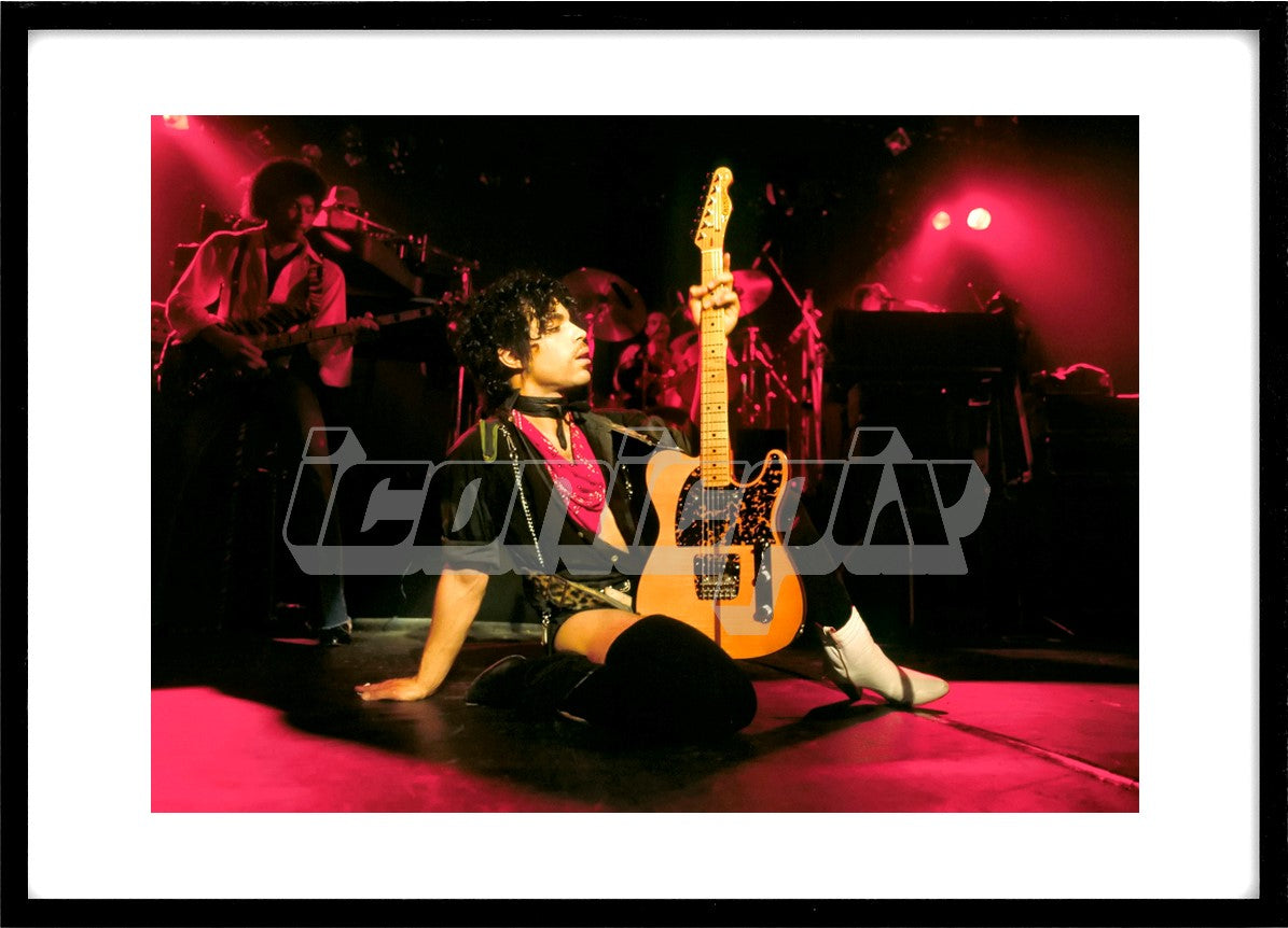 PRINCE - performing live at his first ever concert in the UK at The Lyceum Strand in London UK - 02 June 1981. . Photo: © George Chin/IconicPix