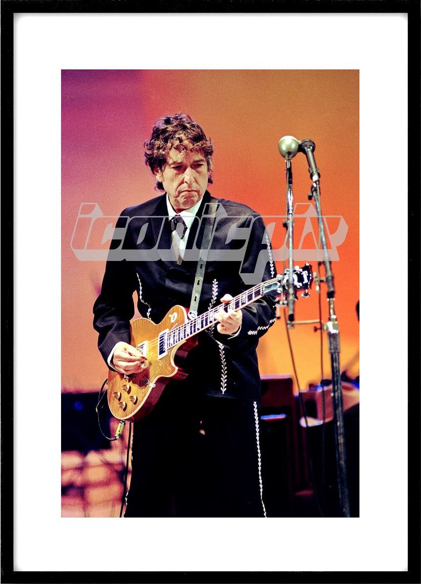 BOB DYLAN - performing live on the Never Ending Tour at CAAB Stage in Bologna Italy - 28 Sep 1997.  Photo: © Fabio Diena/IconicPix