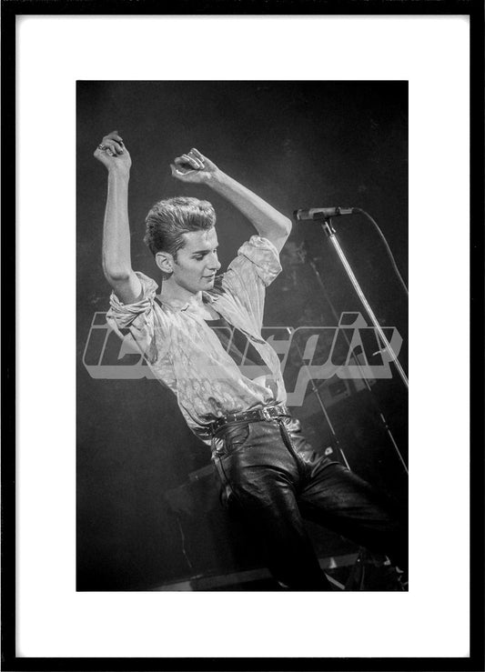 DEPECHE MODE - singer Dave Gahan performing live on the Some Great Reward Tour in Europe in July 1985.  Photo: © PG Brunelli/IconicPix