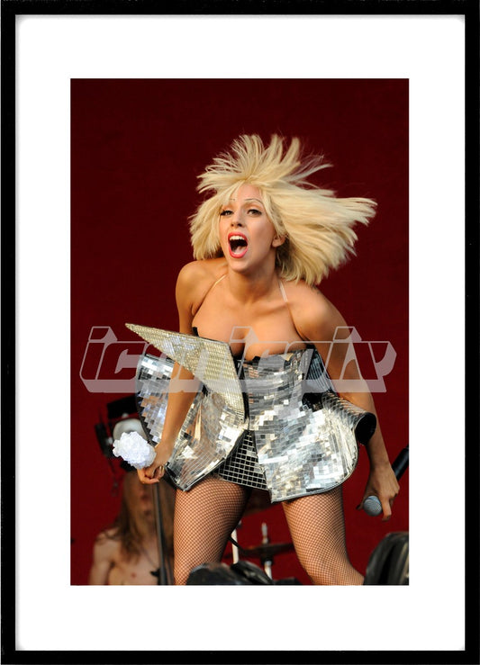 LADY GAGA performing live on the Other Stage on Day One of the 2009 Glastonbury Festival held at Pilton Farm in Somerset UK - 26 Jun 2009. Photo: © George Chin/IconicPix