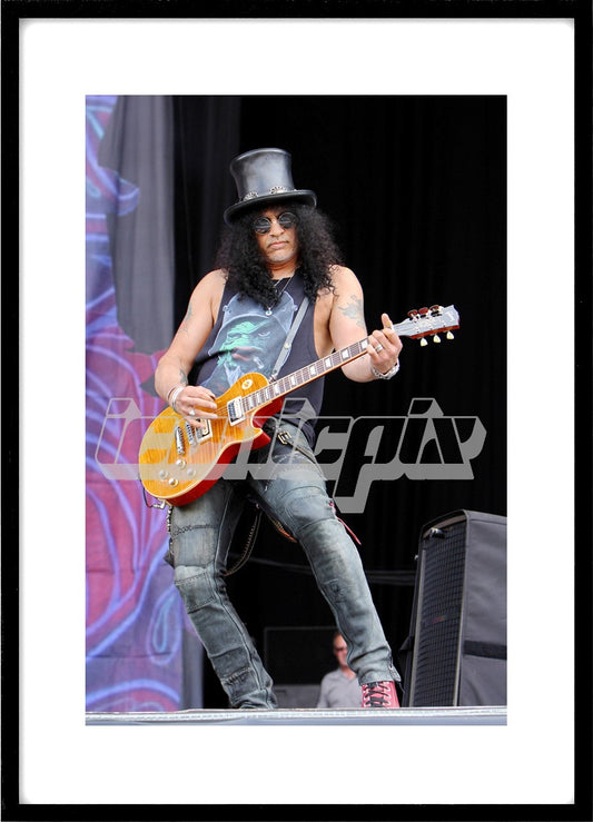 SLASH performing live on the We're All Gonna Die Tour on Day Three on the Main Stage at the 2010 Download Festival at Donington Park UK - 13 Jun 2010.  Photo: © Zaine Lewis/IconicPix